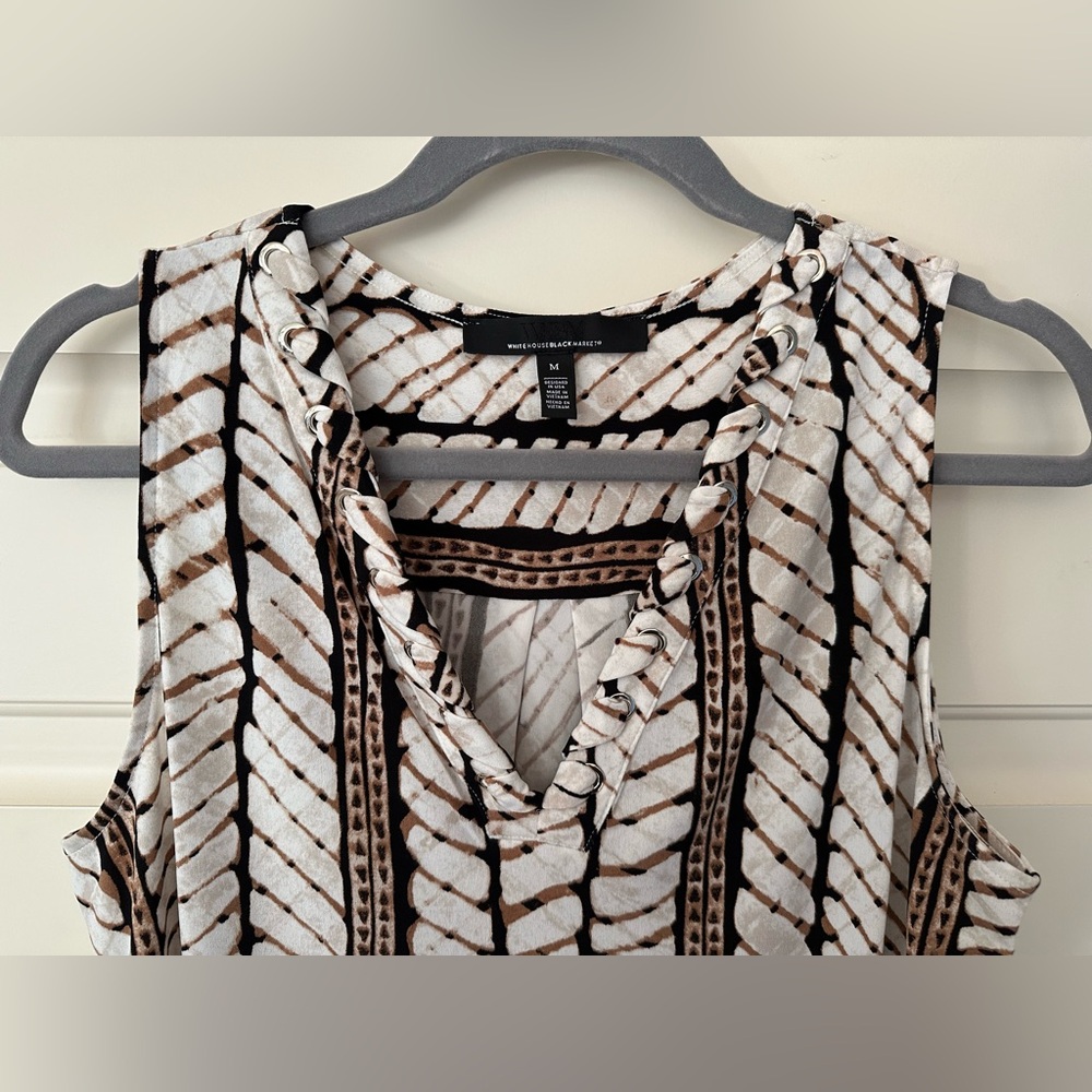 White House | Black Market Tribal Print Tank Top - Picture 2 of 5